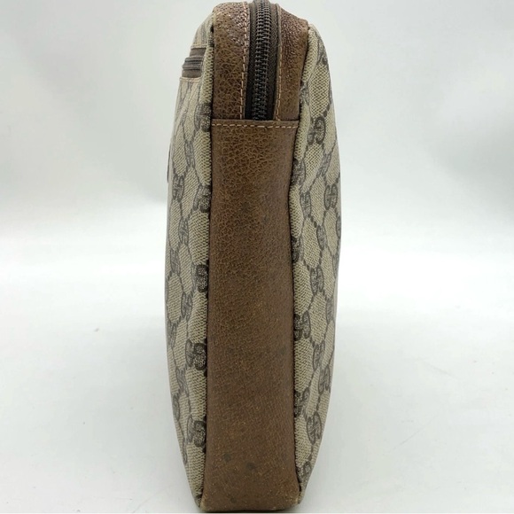 Authentic Gucci GG Supreme PVC Leather Beige Brown - Picture 5 of 9